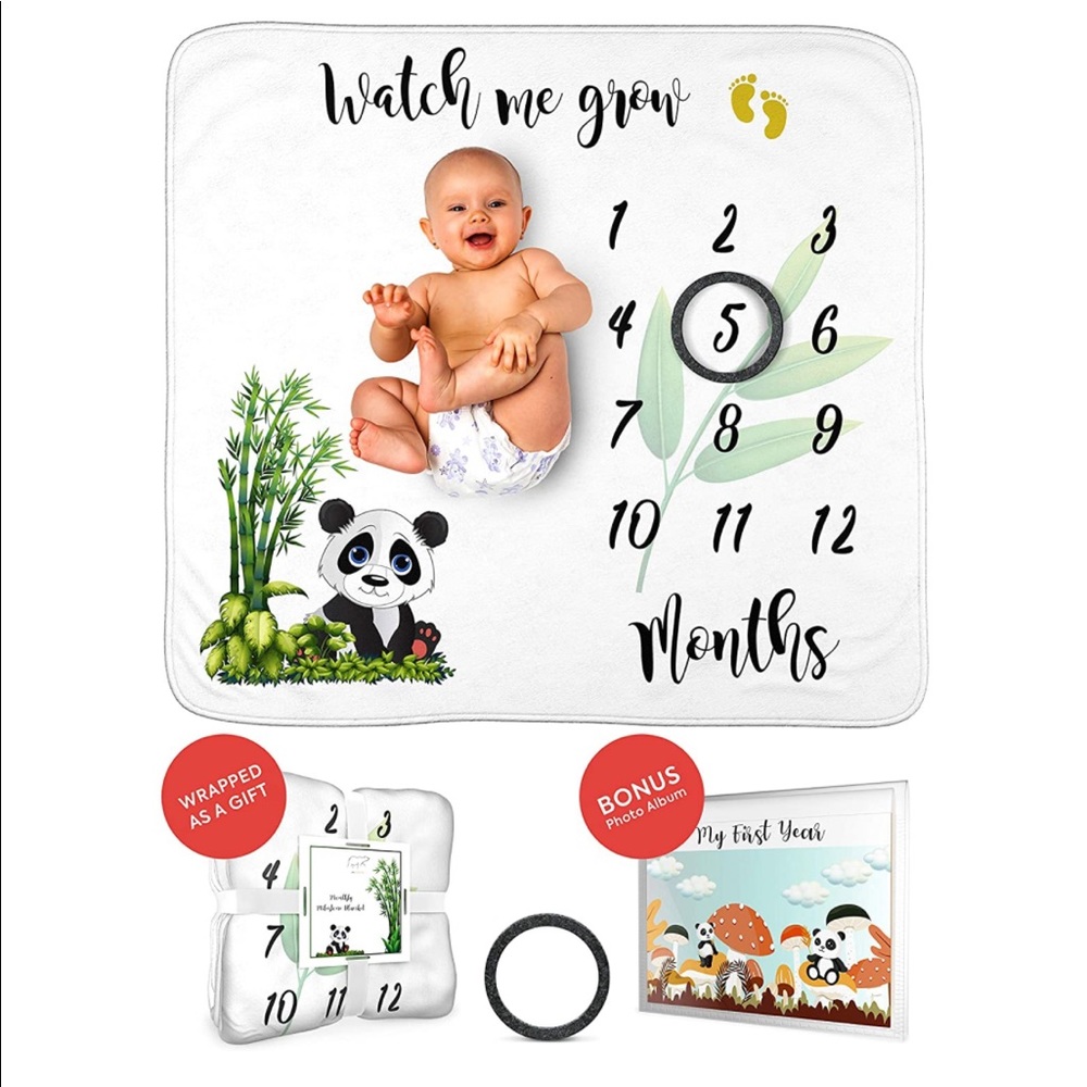 Monthly Baby Milestone Blanket